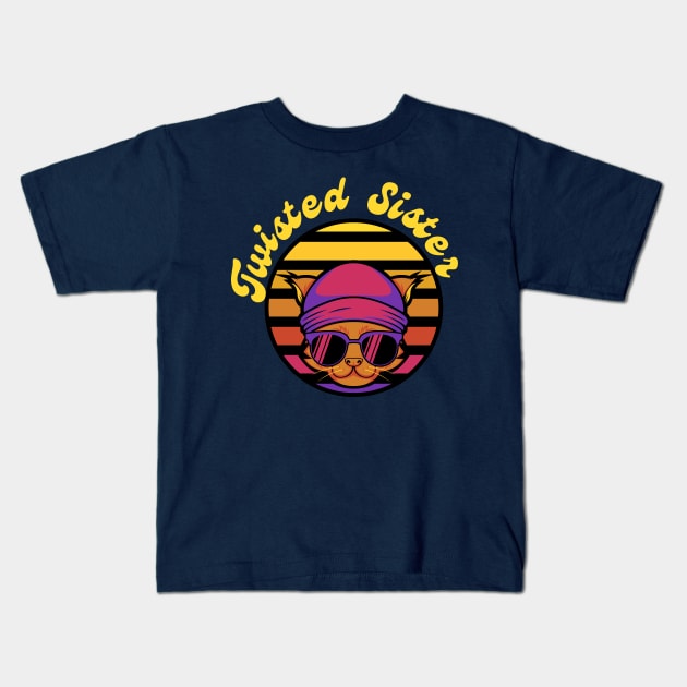 twisted sister Kids T-Shirt by Oks Storee